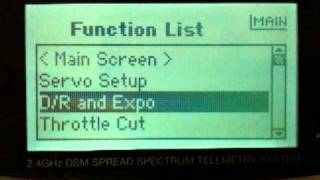 Spektrum Dx8 with problem in Rudder Channel