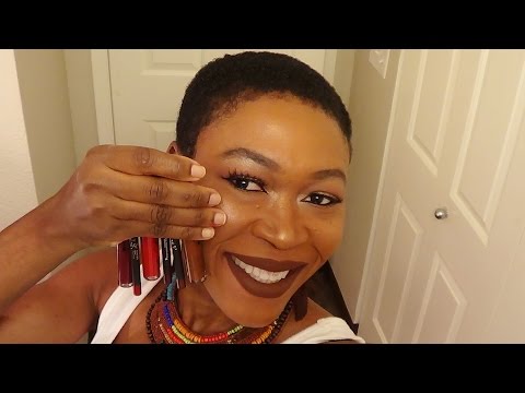 kylie lip kits: Lip swatches: True Brown K, Mary Jo K, Kourt K on Dark Skin