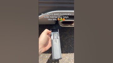 This is the perfect way for runners and surfers to hide their car keys because it keeps them secure