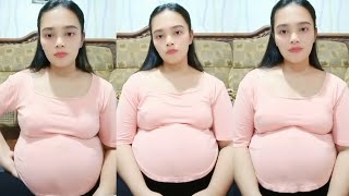Bunda Hamil Duduk Santai Live Sore Manis Alami