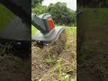 Taskstar tiller turns overgrown land into smooth soil.#taskstar #757