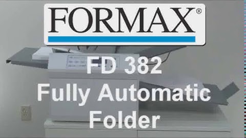 Formax FD 382 Automatic Document Folder - DISCONTINUED