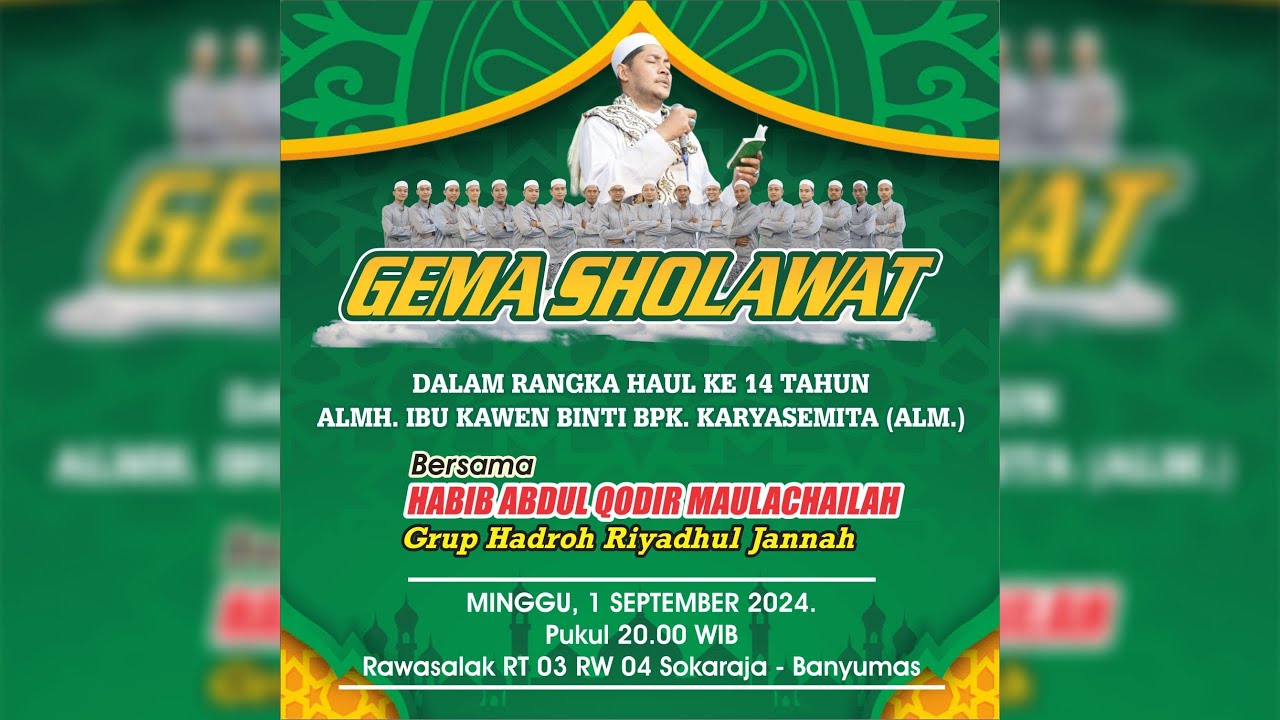 [LIVE] RAWASALAK BERSHOLAWAT || HAUL KE-14 ALMH. IBU KAWEN BERSAMA HABIB ABDUL QADIR MAULACHAILAH