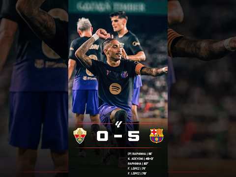 Barcelona make it five on La Liga debut game against Elche!