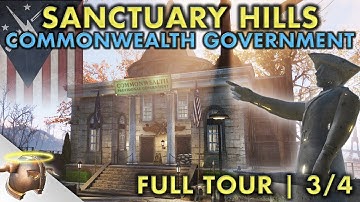 PROVISIONAL GOVERNMENT AT SANCTUARY HILLS | Part 3 - Huge, realistic Fallout 4 settlement and lore
