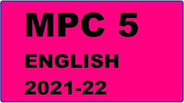 MPC 5 Solved Assignment 2021-22 in ENGLISH,  Whatsapp For Full Pdf  9992290905.