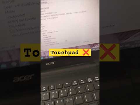 Acer Travel Mate Series Laptop Touchpad Not Working Problem#macnitesh#keyboardtricks#2024
