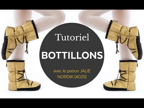 Comment coudre des bottillons matelassés (Patron Jalie NORDIK 4025)