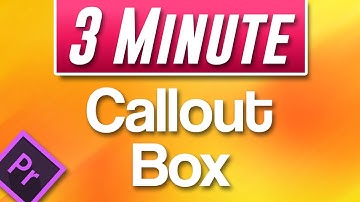 Premiere Pro CC : How to Make Animated Callout Text Box (For Names, Twitter Handles, Instagram)