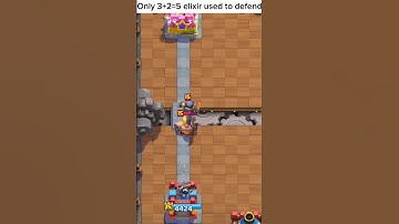 Low elixir defense #clashroyale