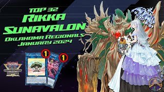 Top 32 Regional Rikka Sunavalon Deck Profile January 2024