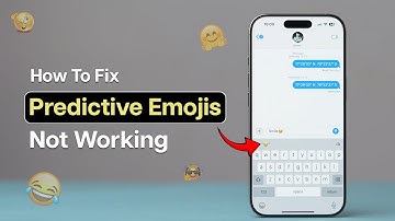 How to Fix Predictive Emojis Not Working on iPhone?