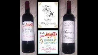 How to make custom wine labels with MS Word