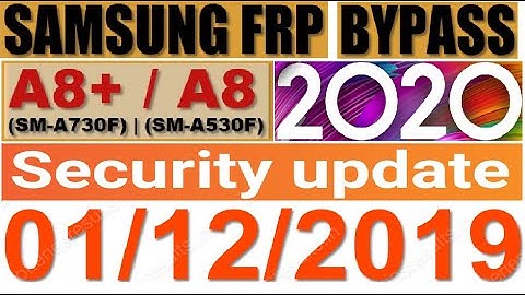 Samsung A8+ (SM-A730F) FRP/Google Bypass Android 9.0 2020