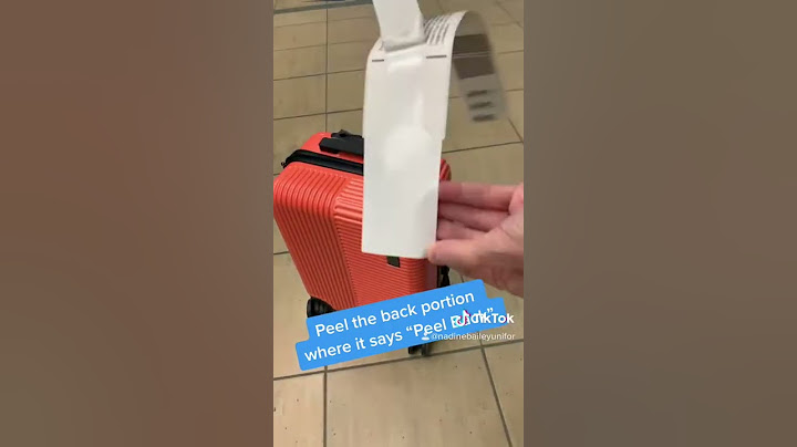 How to attach a bag tag to your luggage!