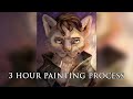 Live 3 Hour Portrait Painting, Process + Commentary