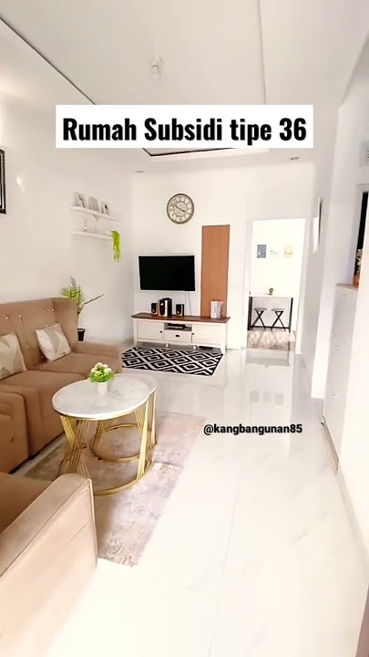 Home tour rumah subsidi tipe 36 || Rumah tanpa sekat #shorts