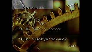 Основная заставка, программа передач, анонс (ТРК Петербург, 12.02.2004)