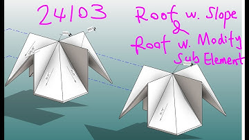 24103 - Roof Exercise in Revit - Define Slope and Edit Sub-Element