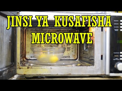 Video: Jinsi na jinsi ya kuosha microwave ndani