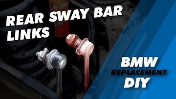 How to replace rear Sway Bar Links | Drop Links Stabilizers // BMW E90