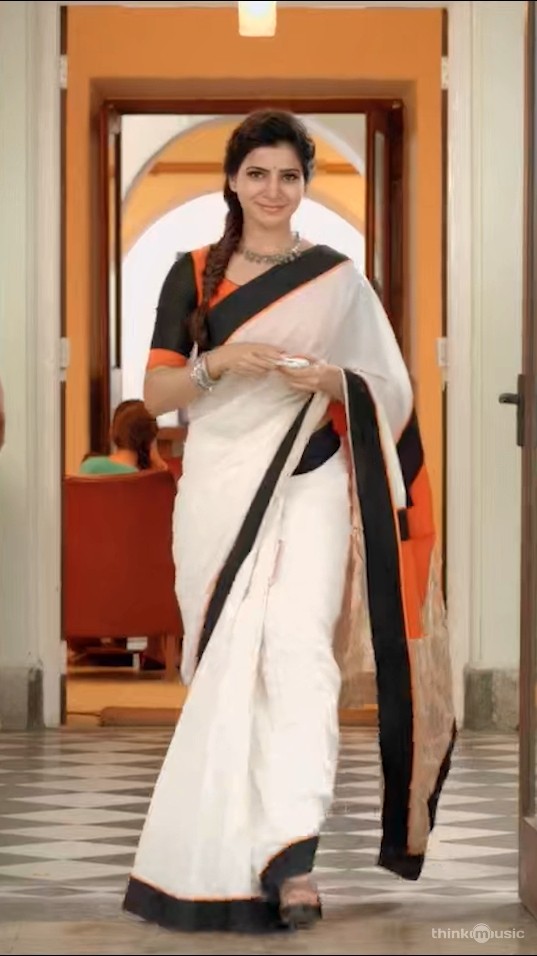 She’s a dream in a saree ?? #Theri #Vijay #Samantha #GVPrakash #Atlee