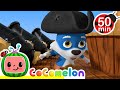 CoComelon Animal Time - This is the Way - Pirate | Kids Fun| Moonbug Play and Learn