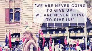 We are never going to give up! We are never going to give in!
