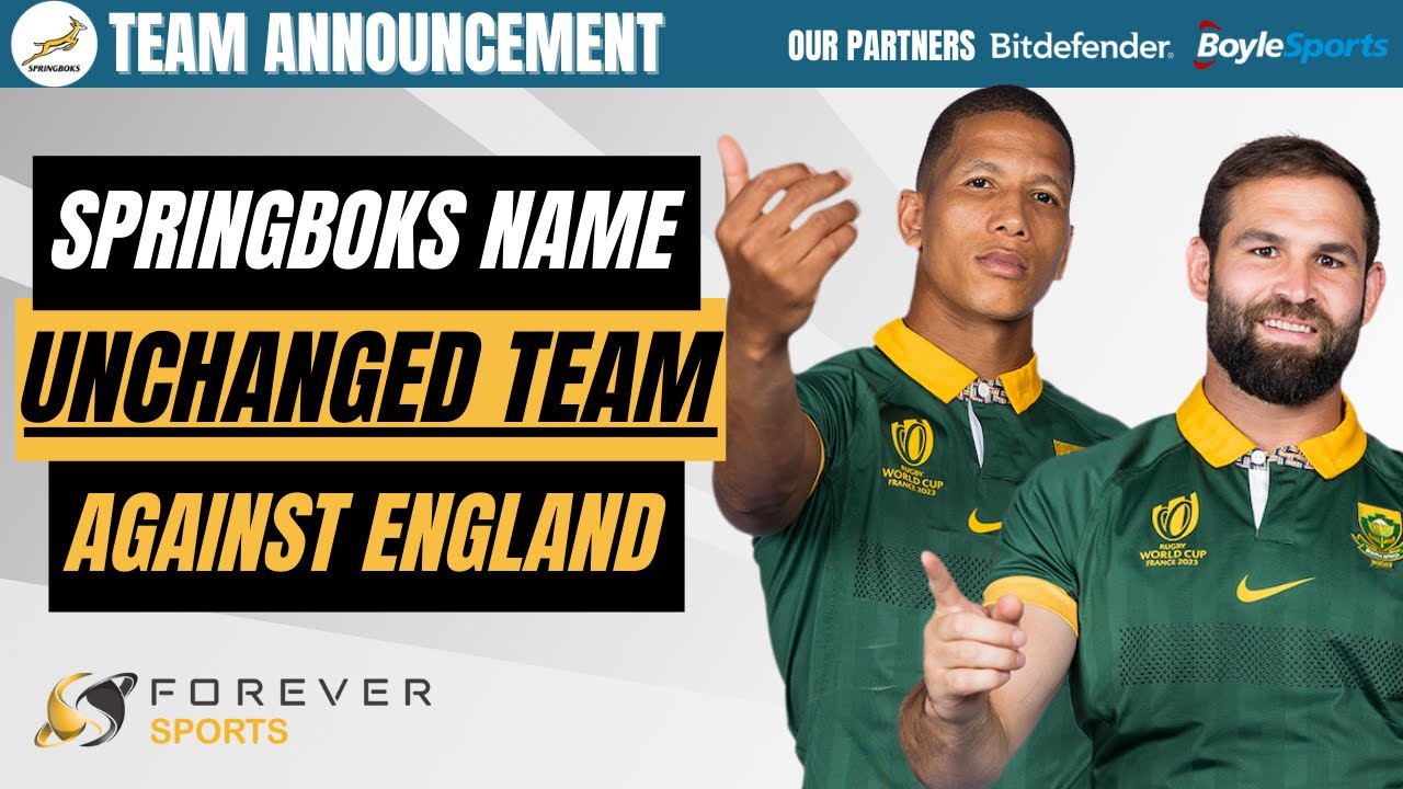 Nienaber names unchanged team for England clash