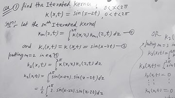 Iterated kernal questions