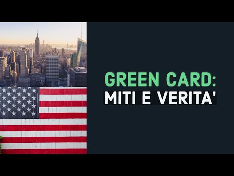 Video: Come Ottenere Una Carta Verde