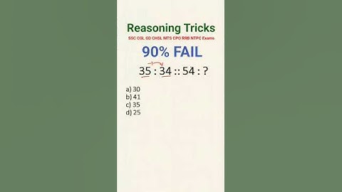 🔥 Number Analogy Reasoning Tricks | Reasoning Classes | #shorts