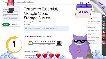 Terraform Essentials: Google Cloud Storage Bucket | #2025 | #|#qwiklabsgem-terraform-gcs-create |So