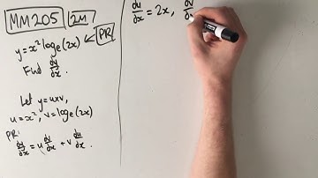 MM205 Maths Methods Fortify Study Guide - "Using the product rule"