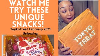 I TRY: TokyoTreat - February 2021 Unboxing! Watch Me Try These Unique Snacks!