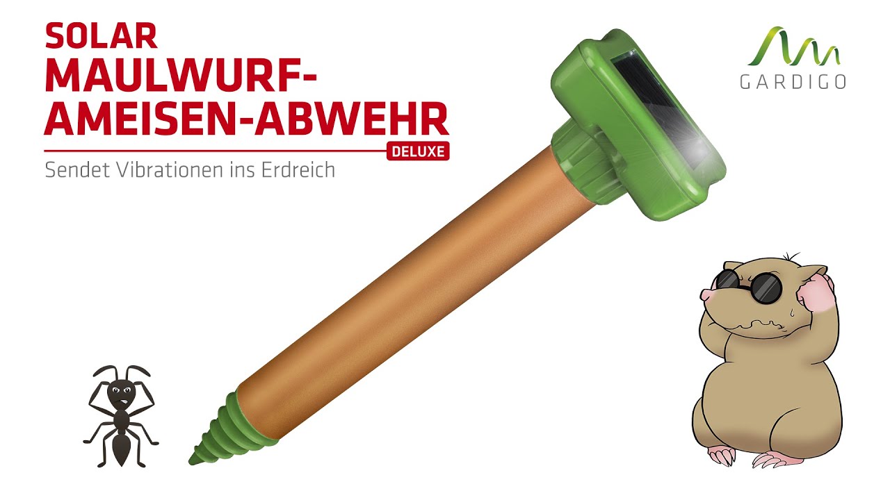 gardigo maulwurf ameisen abwehr vibration Gardigo Deluxe Ameisen-, Maulwurf-, Wühlmausvertreiber Funktionsart  Vibration Wirkungsbereich 1250 m² 1 St. kaufen main image 1