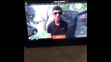 Control4 touch panel with high resolution video intercom & electronic gate control
