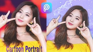 Cartoon Portrait PicsArt editing Tutorial || vector portrait || Being Aesthetic