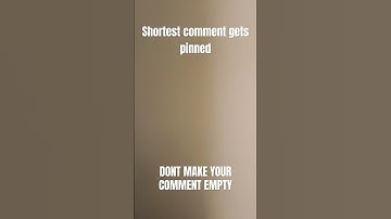 Shortest comment gets pinned #shortestcomment #shortest #comment #shorts #yt