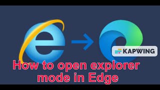 how to open internet explorer mode in microsoft edge.