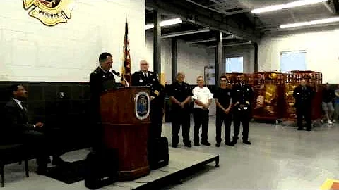 FIRE STORM AWARD PRESENTATION to CAPITOL HEIGHTS FIRE/EMS Station 805