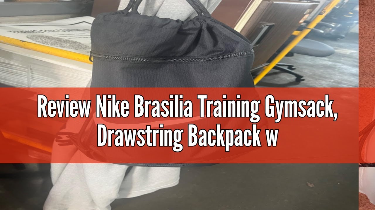 Review Nike Brasilia Training Gymsack, Drawstring Backpack with Zipper