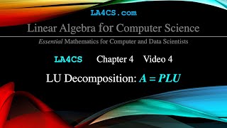 LU Decomposition
