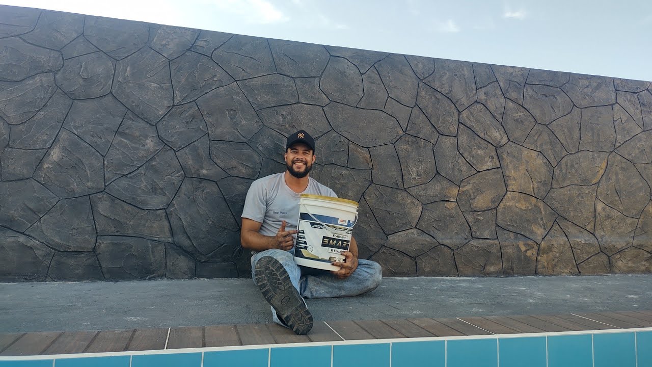 Pedra Realista Feita com Argamassa - Efeito Pedra 💥