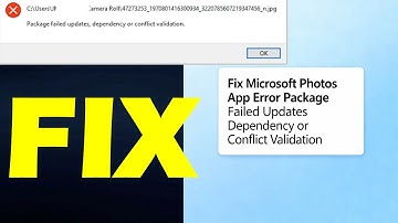 Fix Microsoft Photos App Error Package Failed Updates Dependency or Conflict Validation