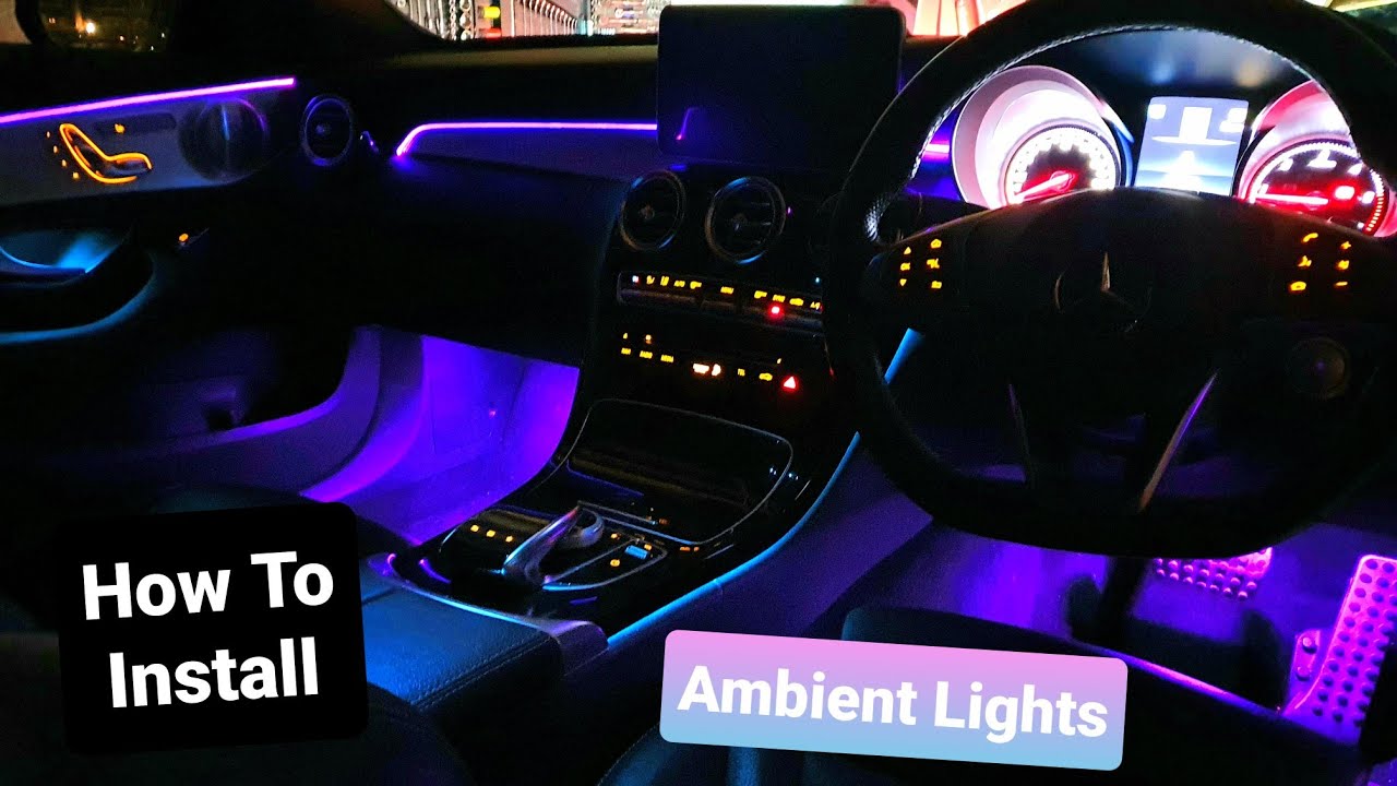 Mercedes Benz C Class W205 | RGB LED Interior | Lights Install How To - YouTube