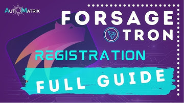 🔹 Forsage Tron Registration ✦ {Full Guide} ✦
