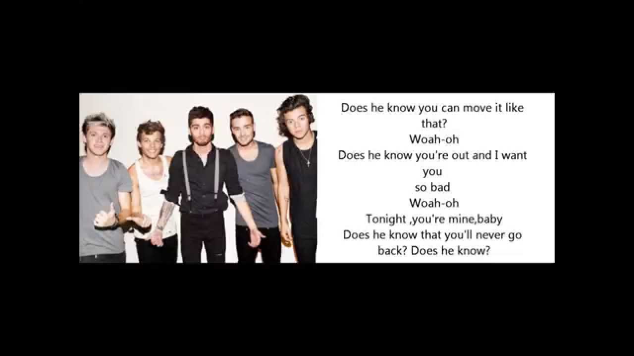 One DirectionDoes He Know Lyrics YouTube One DirectionDoes He Know Lyrics YouTube