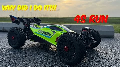 Will the typhon 223s holdup on a 4s speed run and parking lot rip. Did Arrma make a 4s test car.