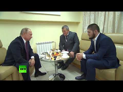 Putin meets and congratulates Khabib on UFC 229 win over McGregor